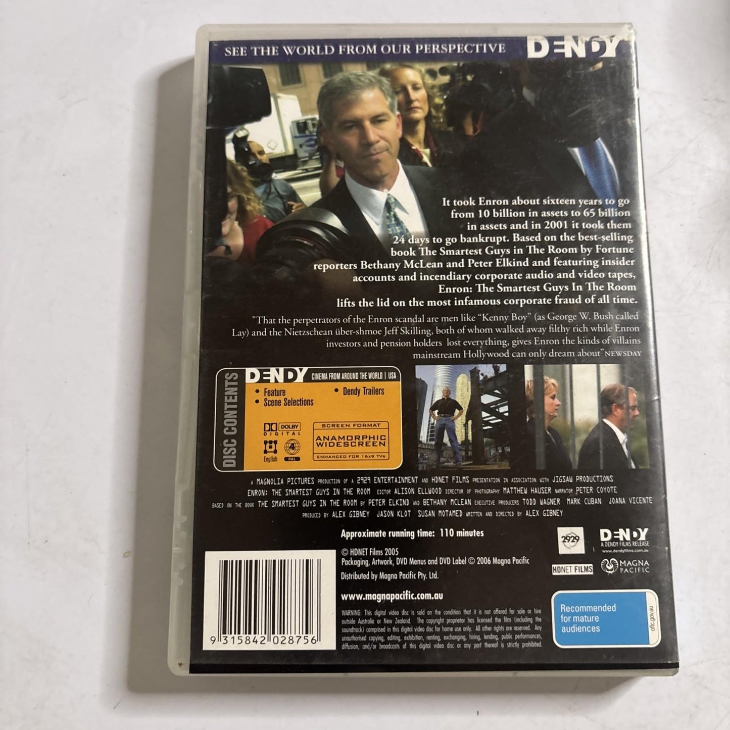 Enron - The Smartest Guys in the Room (DVD, 2005) Region 4