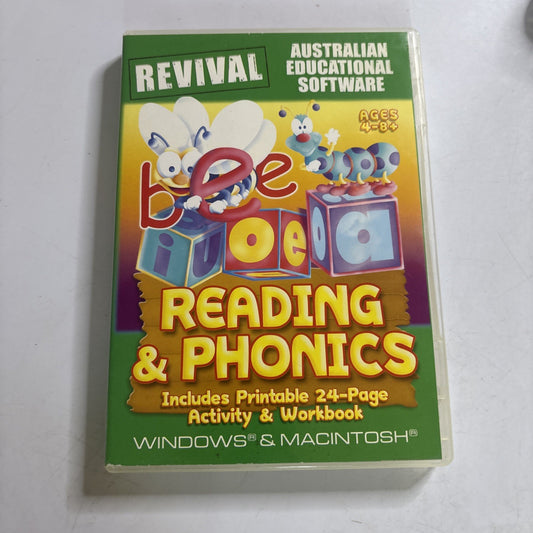 Reading & Phonics PC Mac CD-ROM Home School/ Educational Software