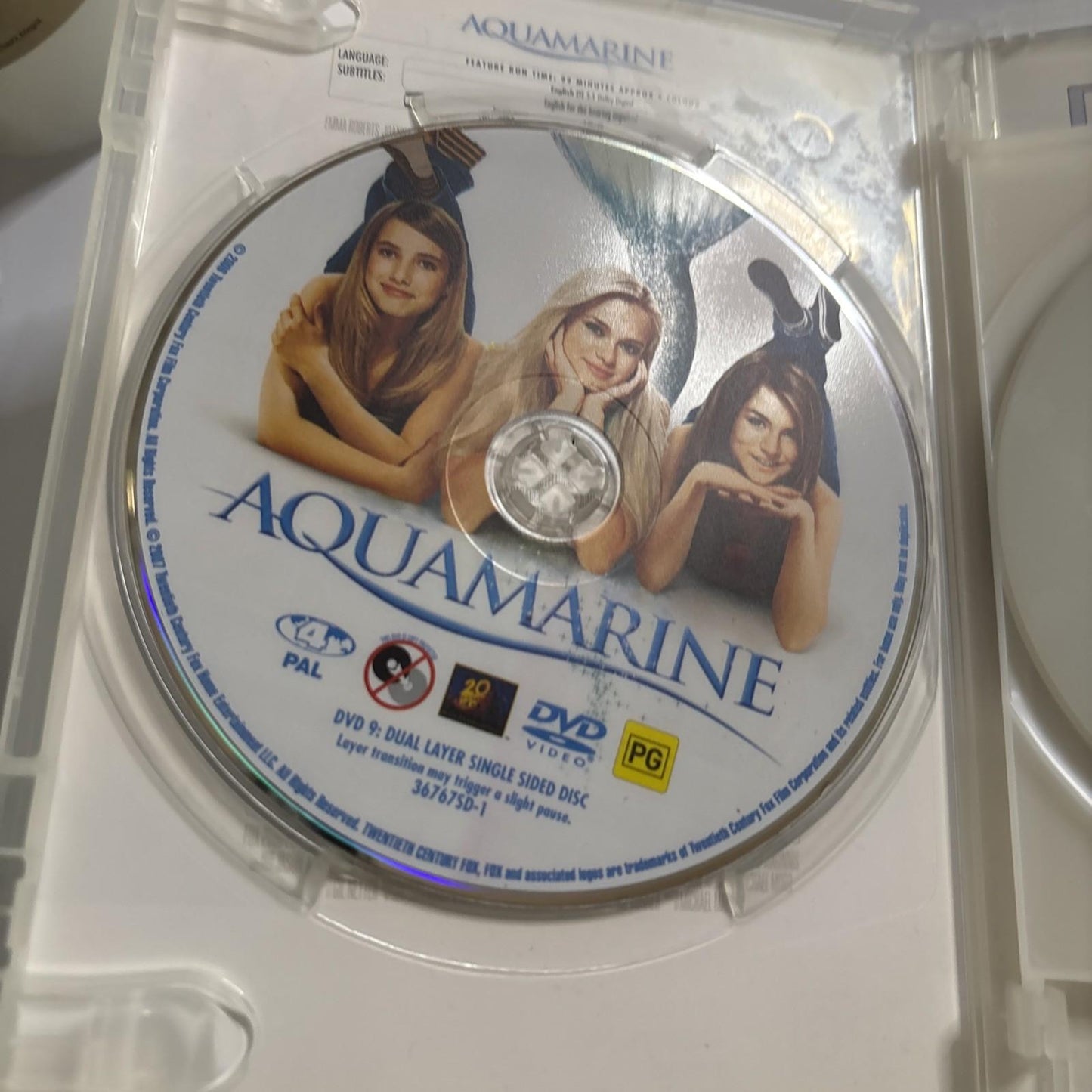 Aquamarine / Just My Luck / Flicka (DVD) Lindsay Lohan, Emma Roberts. Region 4