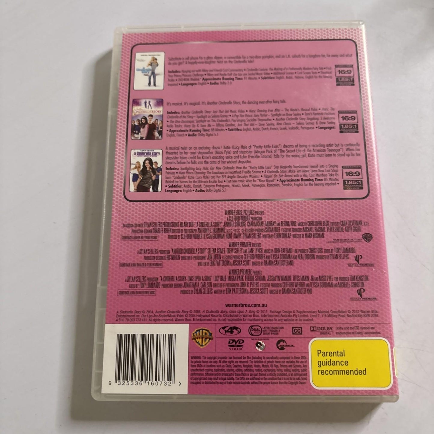 A Cinderella Story / Another Cinderella Story / Once Upon A Song (DVD) Region 4