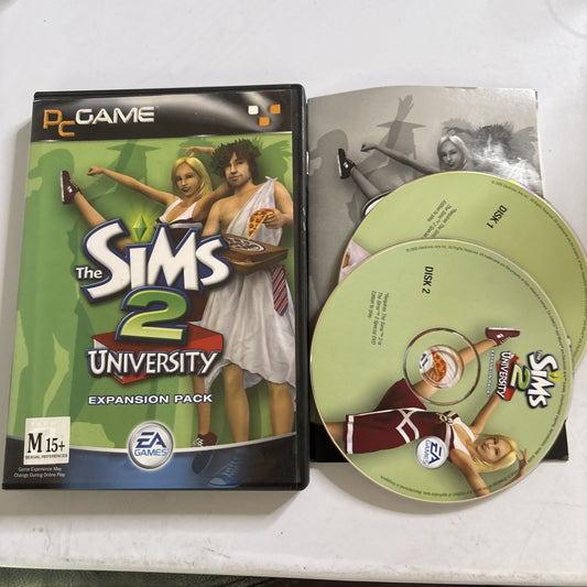 THE SIMS 2 UNIVERSITY EXPANSION PACK PC CD-ROM Microsoft Windows