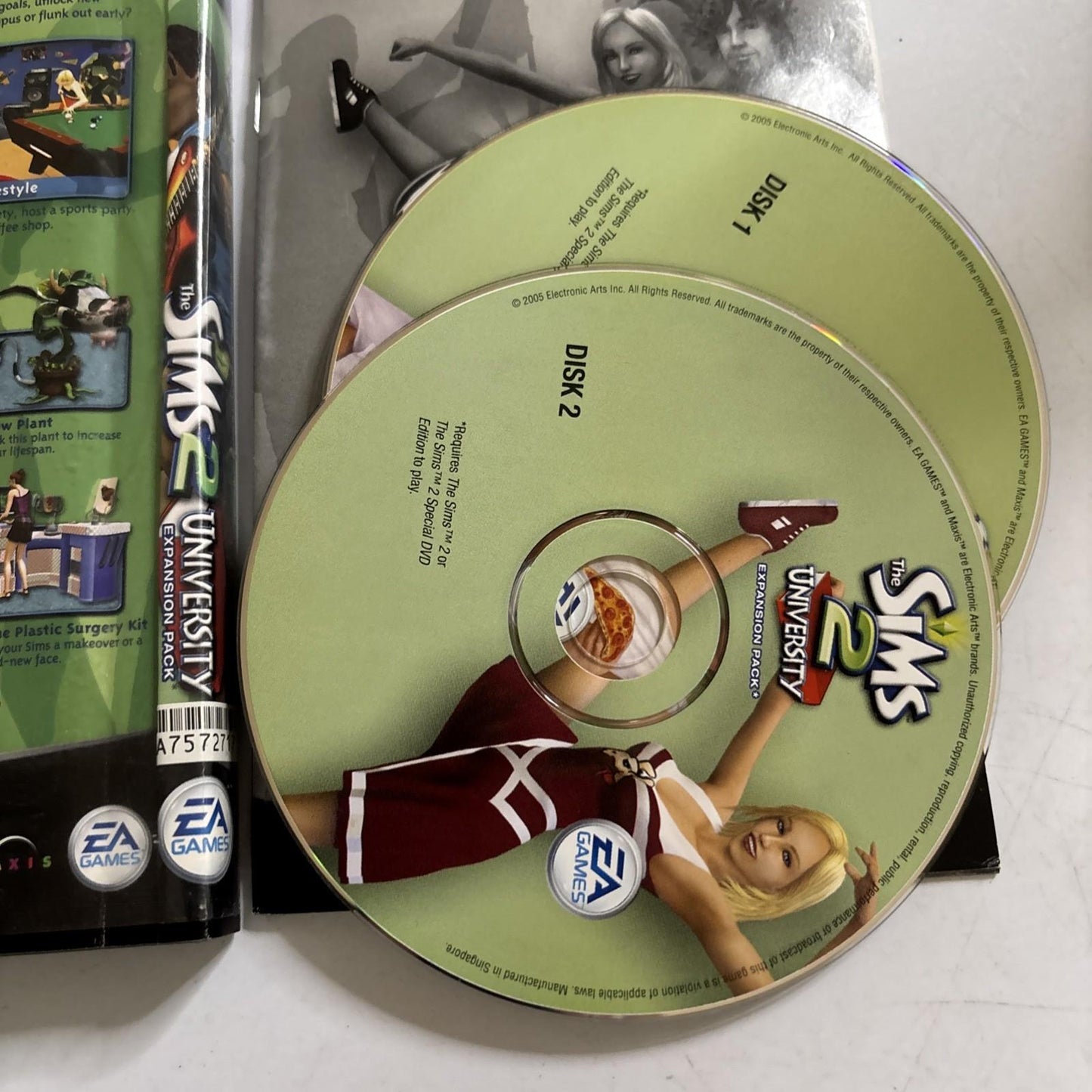 THE SIMS 2 UNIVERSITY EXPANSION PACK PC CD-ROM Microsoft Windows
