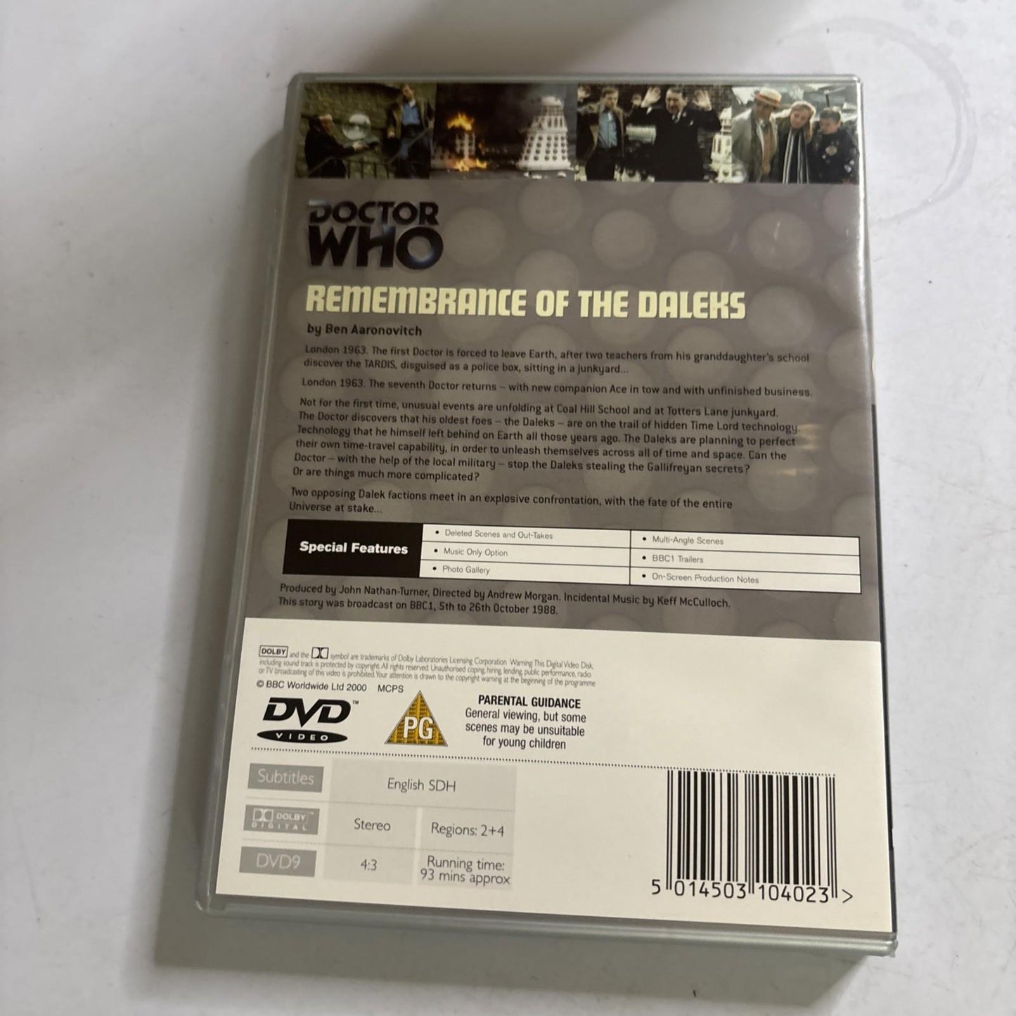 Doctor Who - Remembrance Of The Daleks DVD - Region 4,2
