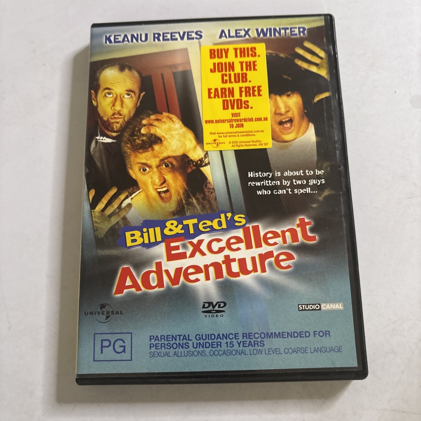 Bill and Ted's Excellent Adventure (DVD, 1989) Keanu Reeves, Alex Winter Region4