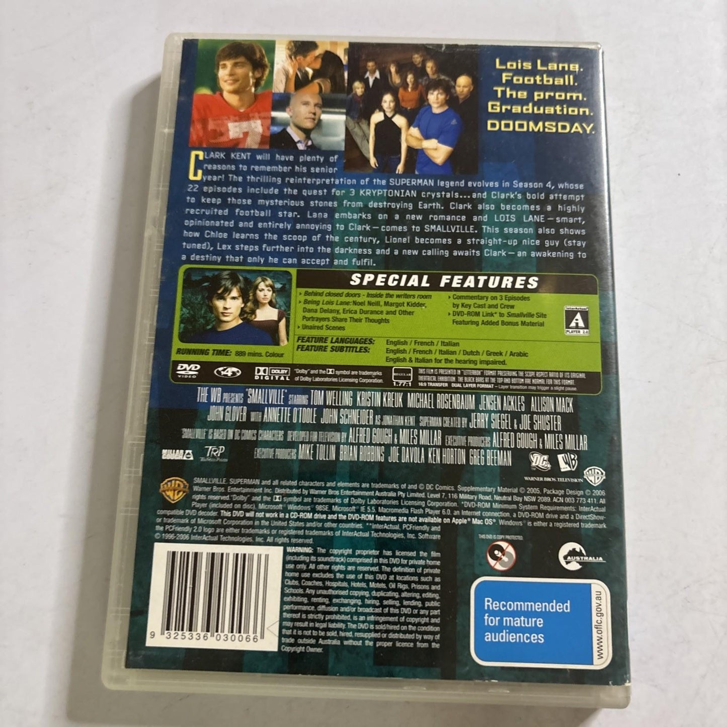 Smallville : Season 4 (DVD, 2004) Region 4