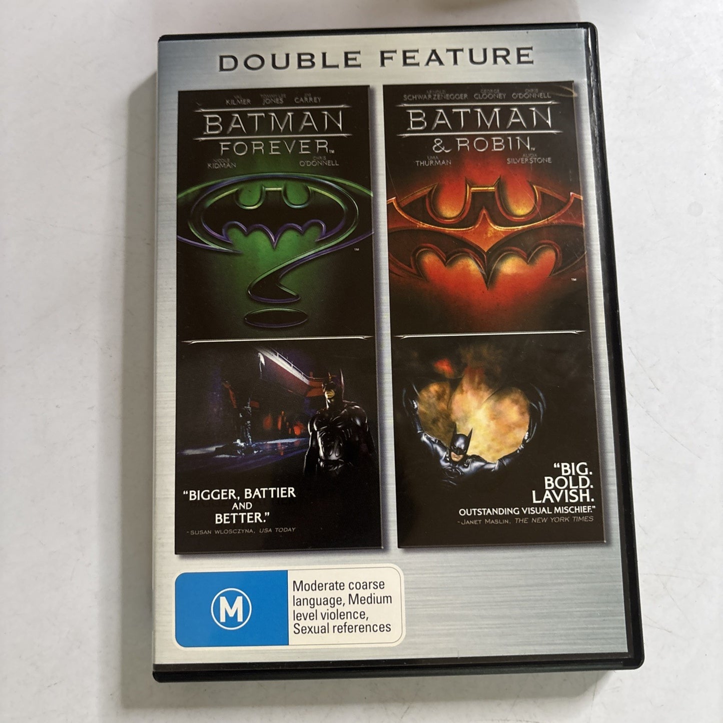 Batman Forever / Batman and Robin (DVD, 1995) Region 4 NEW