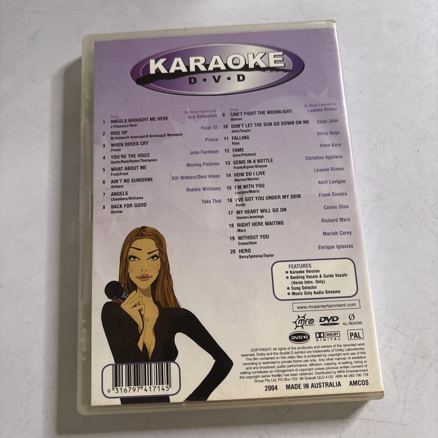 Karaoke DVD: Be Your Own Idol (DVD) All Regions
