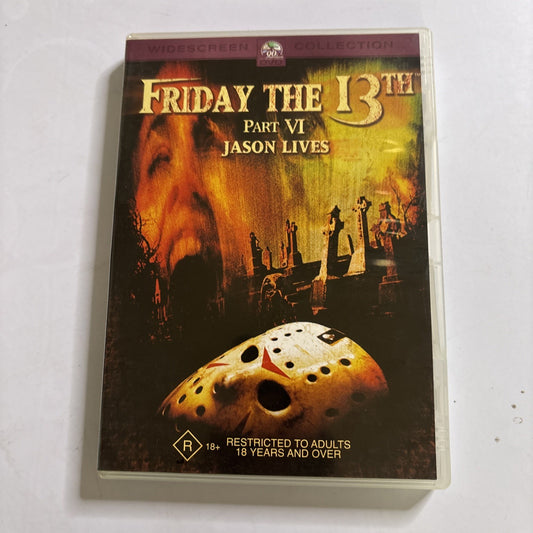 Friday the 13th - Jason Lives : Part 6 (DVD, 1986) Region 4 NEW