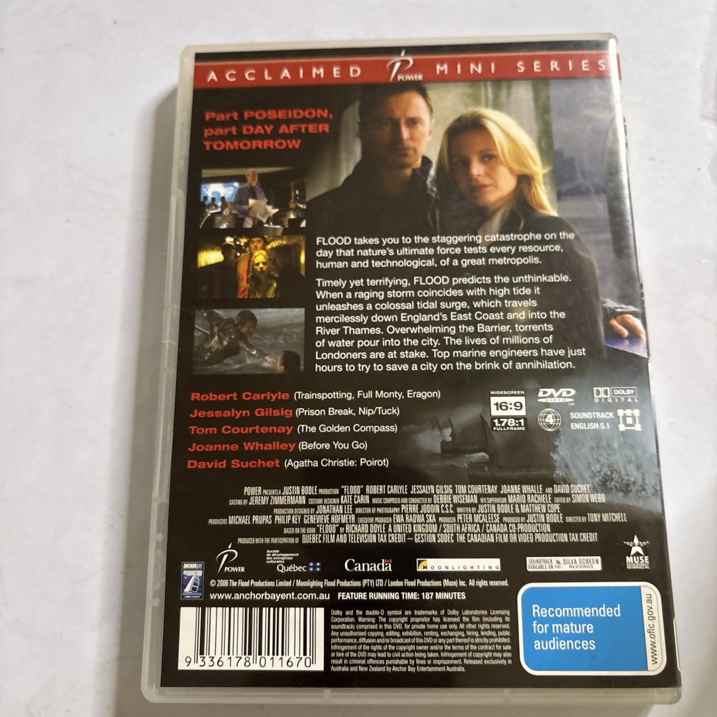Flood (DVD, 2007) Robert Carlyle Region 4