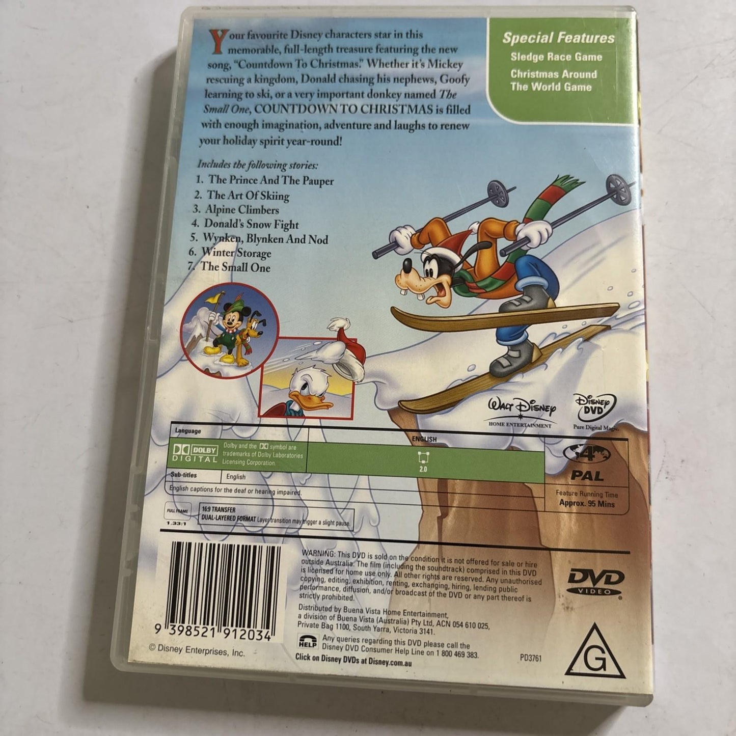 Countdown to Christmas (DVD, 2002) Disney Region 4