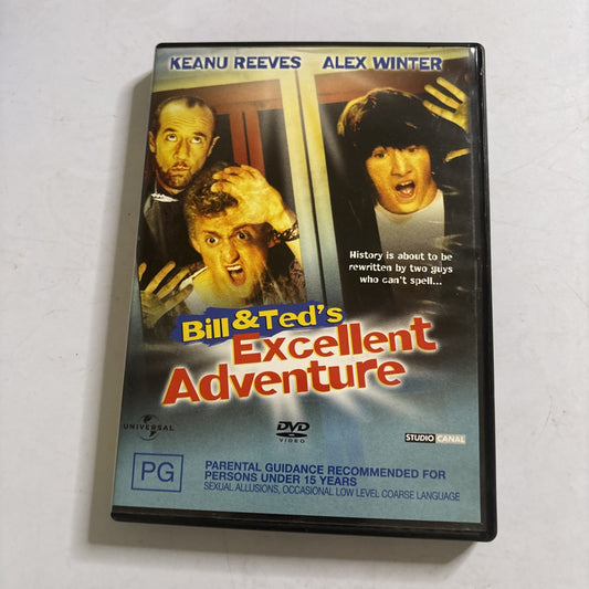 Bill and Ted's Excellent Adventure (DVD, 1989) Keanu Reeves, Region 4