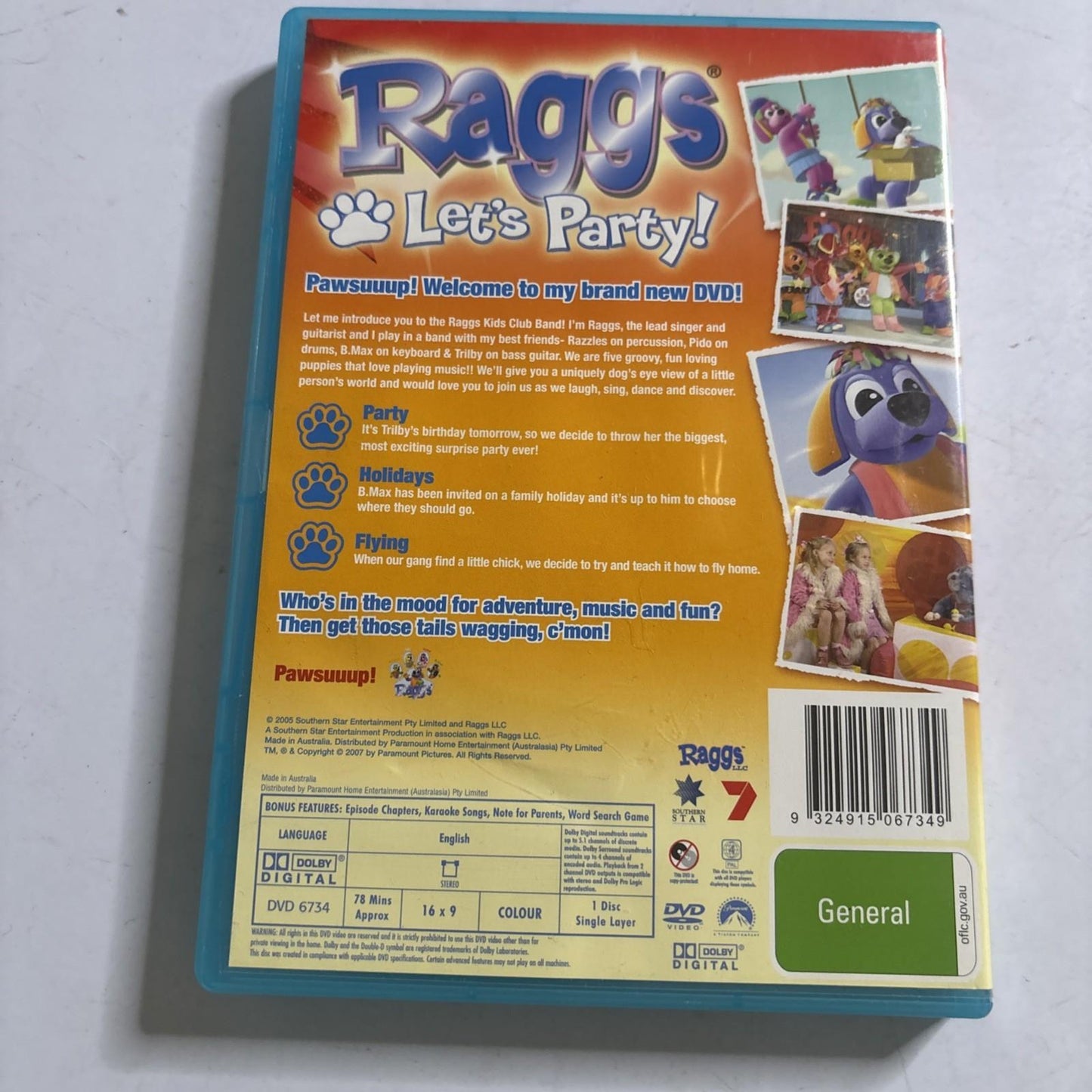 Raggs - Let's Party (DVD, 2005) Region 4