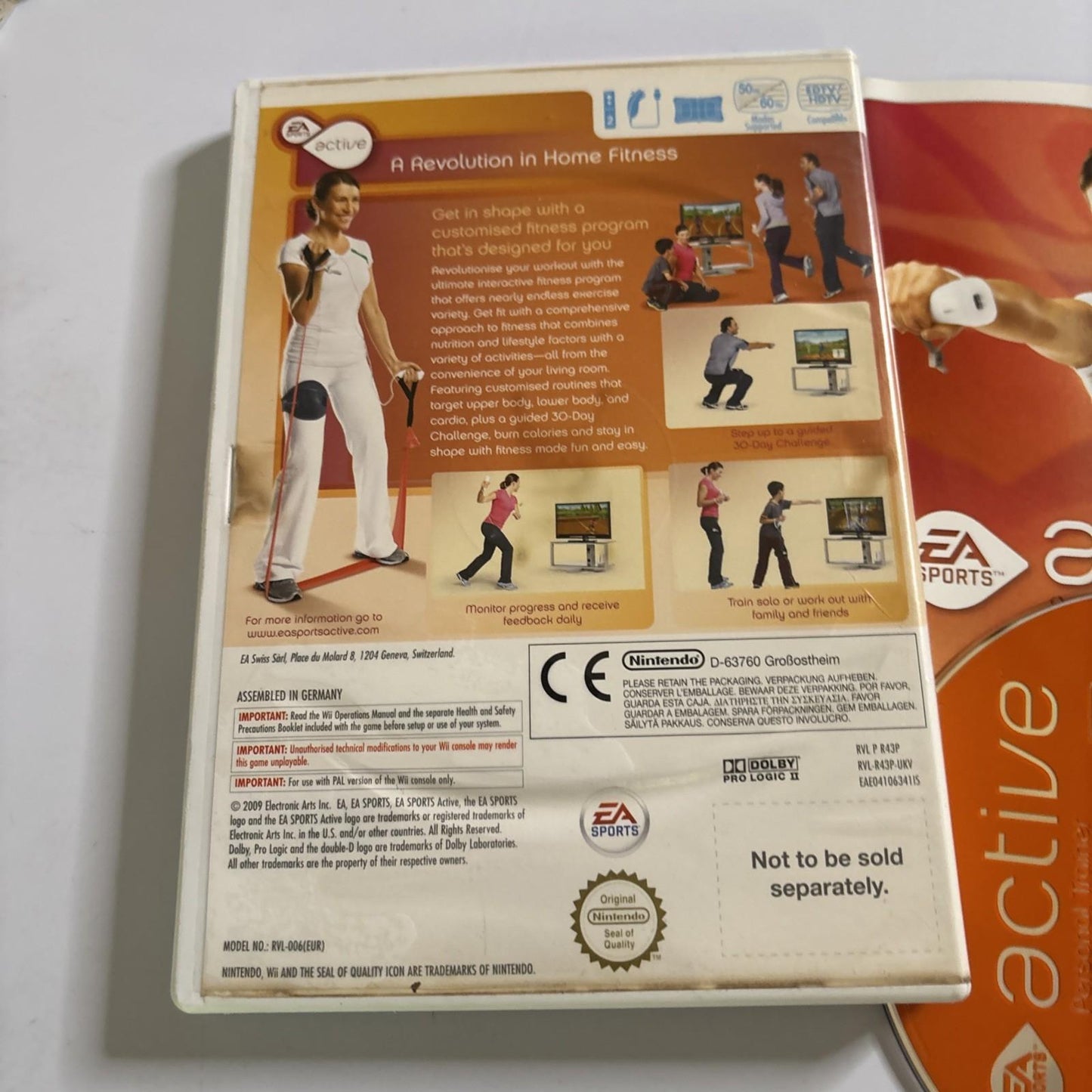 EA Sports Active Personal Trainer Nintendo Wii Manual PAL