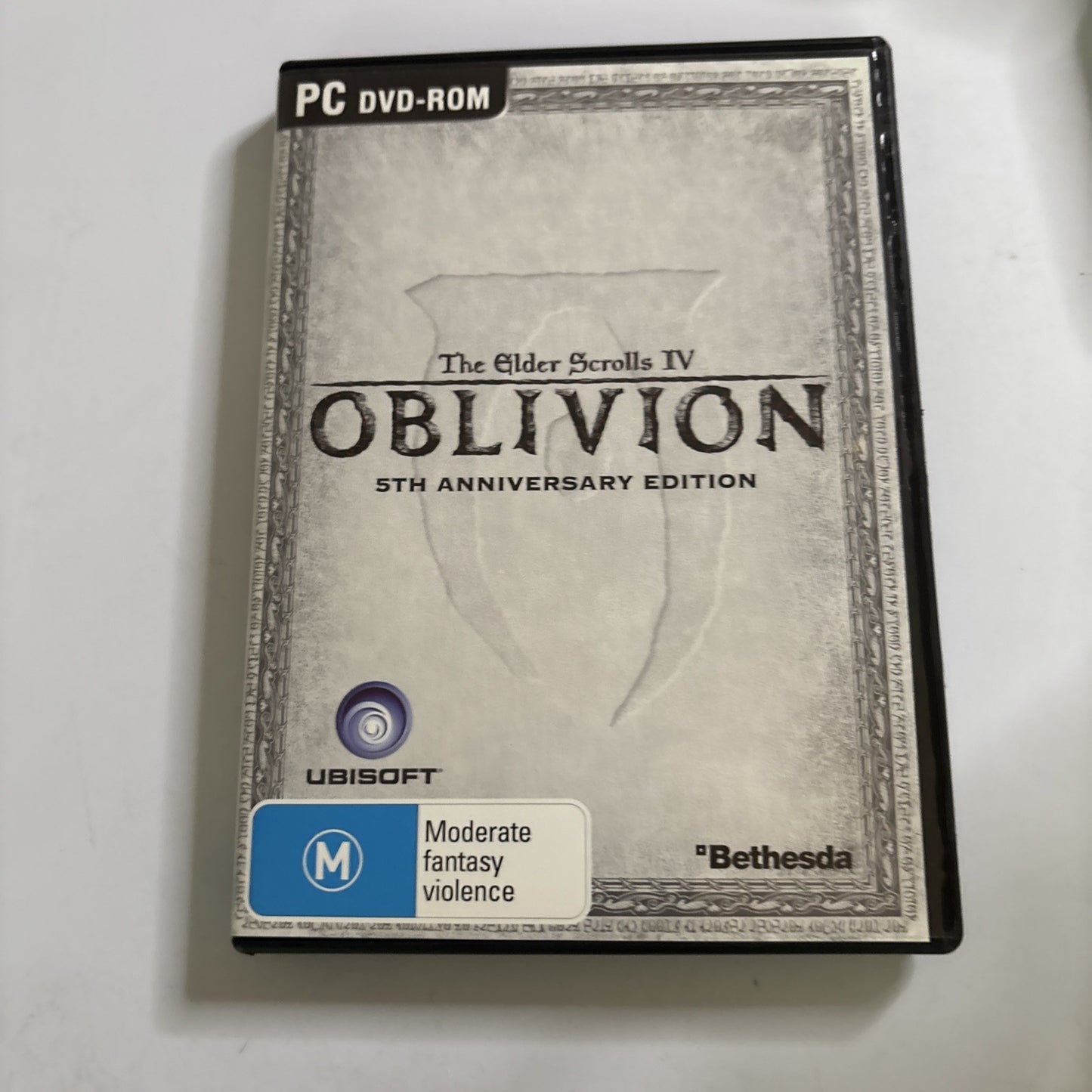 The Elder Scrolls IV Oblivion 5th Anniversary Edition PC DVD Rom Ubisoft 3 Disc
