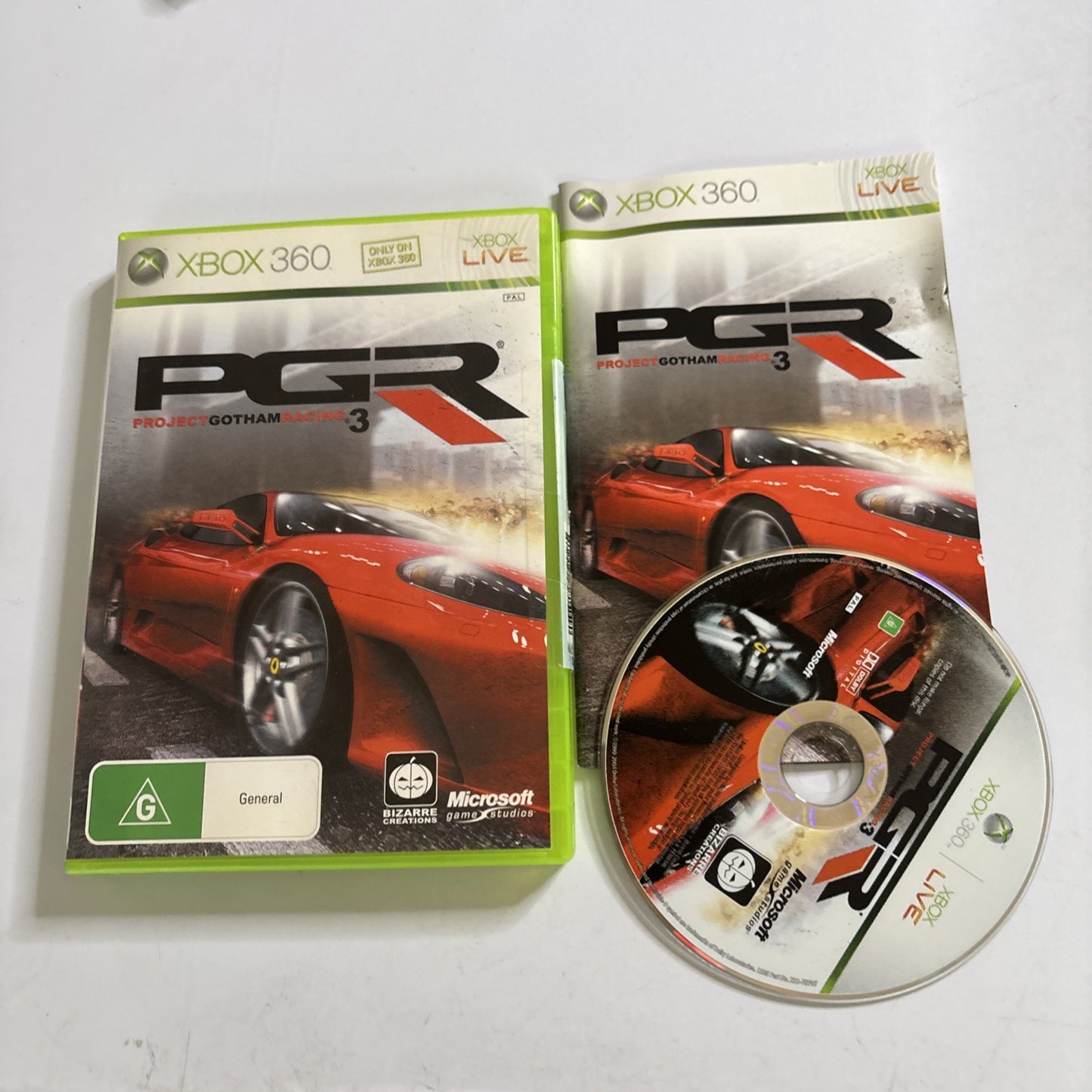 PGR Project Gotham Racing 3 Xbox 360 PAL Complete With Manual PAL