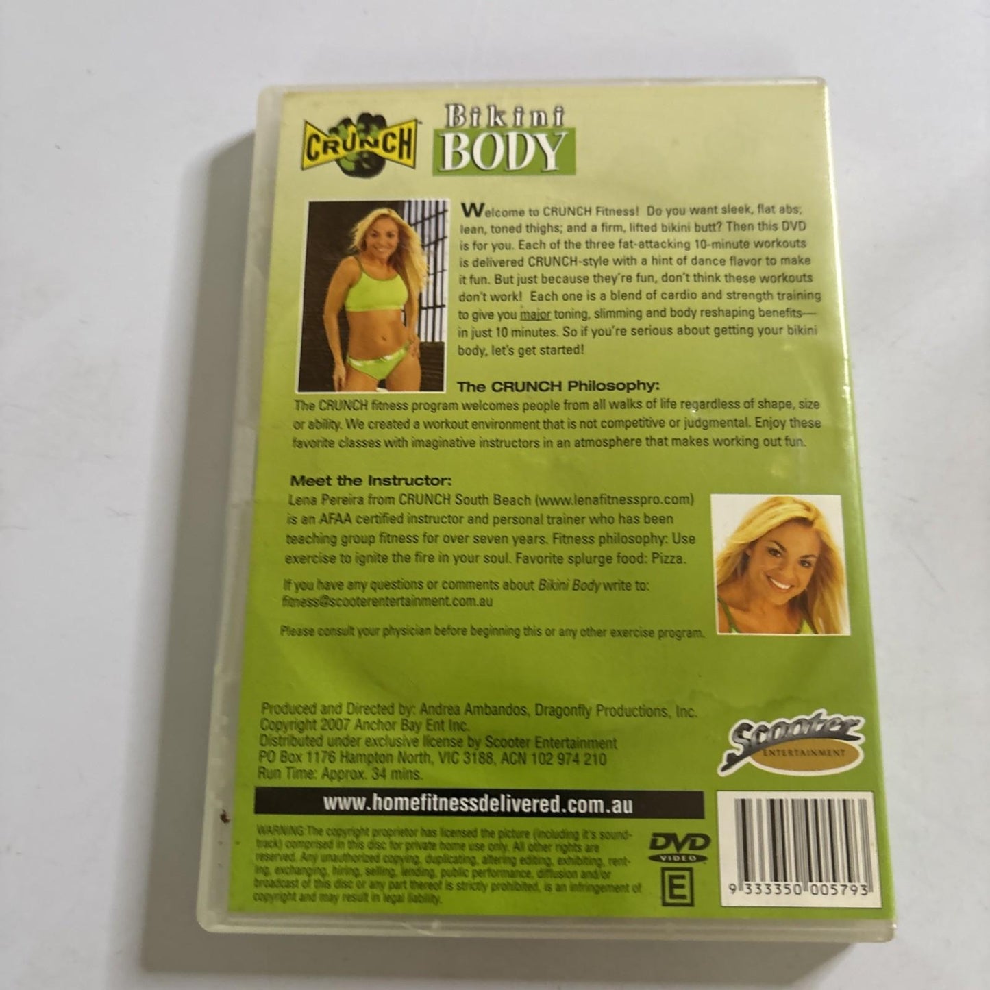 Crunch Workout - Bikini Body (DVD, 2007) All Regions