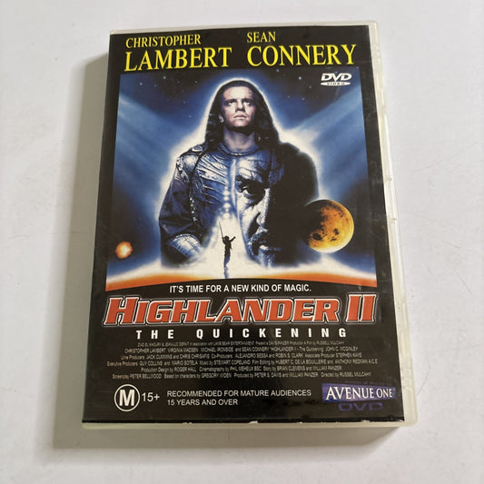 Highlander II : The Quickening DVD Christopher Lambert, Sean Connery All Regions