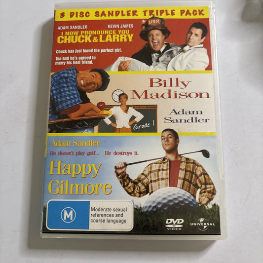 I Now Pronounce You Chuck and Larry / Billy Madison / Happy Gilmore (DVD, 2007)