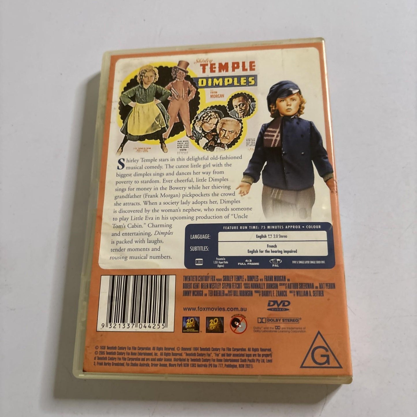 Dimples (DVD, 1936) Region 4 Shirley Temple, Stepin Fetchit Region 4