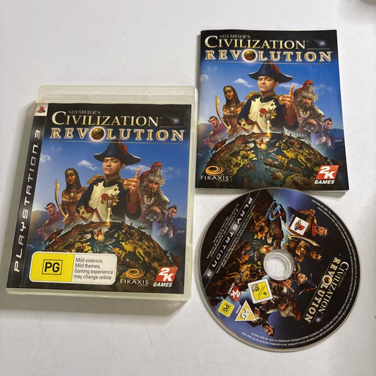 Civilization Revolution Sony PS3 PlayStation 3 With Manual