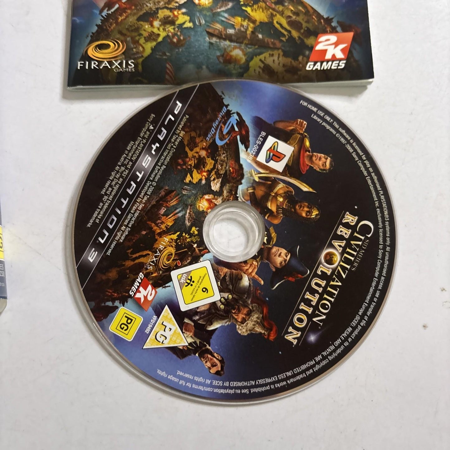 Civilization Revolution Sony PS3 PlayStation 3 With Manual