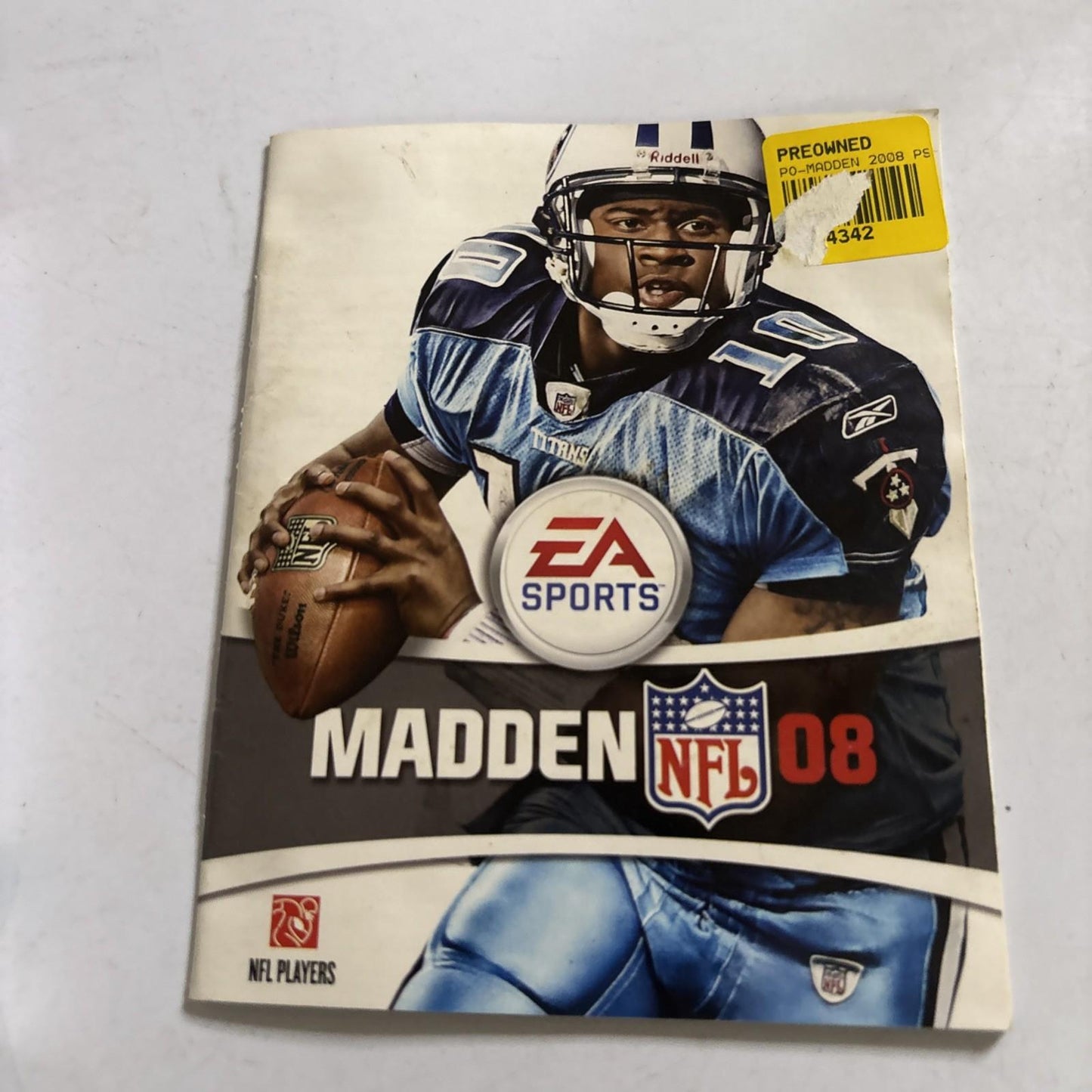 Madden NFL 08 Sony PlayStation 3 PS3 Manual 2007 Football Game