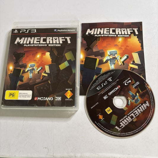 Minecraft (Sony PlayStation 3, 2014) Manual