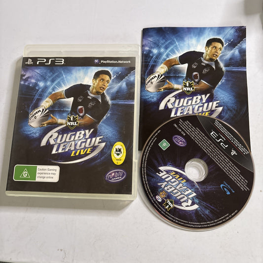 NRL Rugby League Live (Sony PS3) Game Complete With Manual