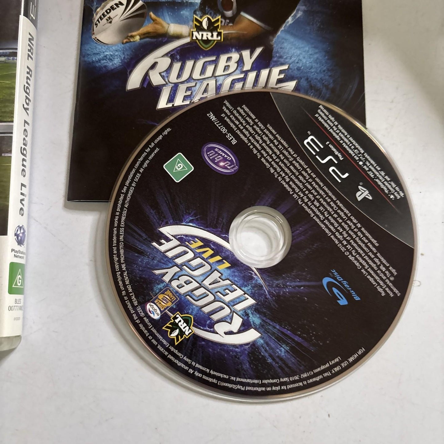 NRL Rugby League Live (Sony PS3) Game Complete With Manual