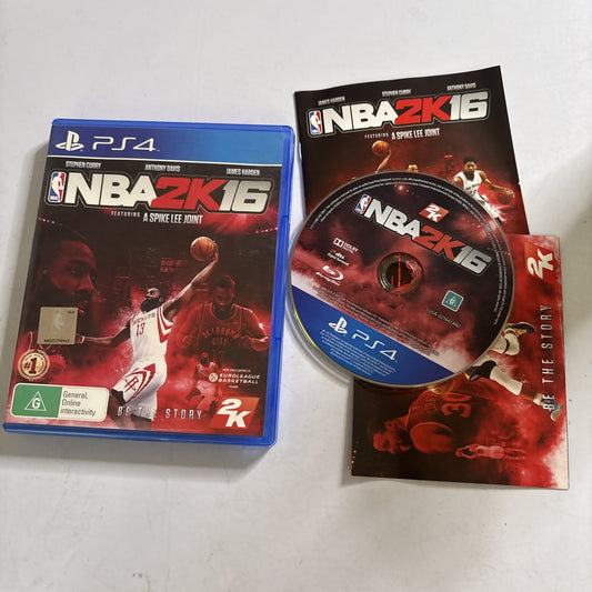 NBA 2K16 (SONY PS4 GAME, G) Manual