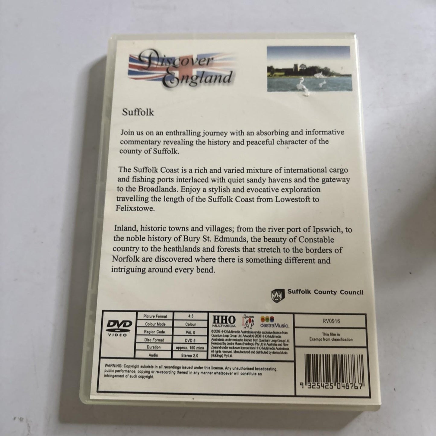 Discover England - Suffolk (DVD, 2008) All Regions