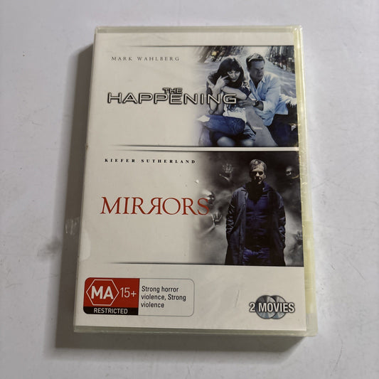 The Happening / Mirrors DVD mark Wahlberg Region 4 *New Sealed*
