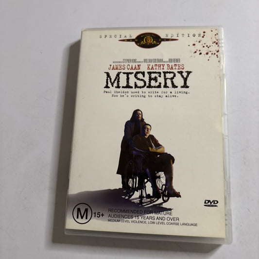 Misery (DVD, 1990) James Caan, Kathy Bates Region 4 NEW