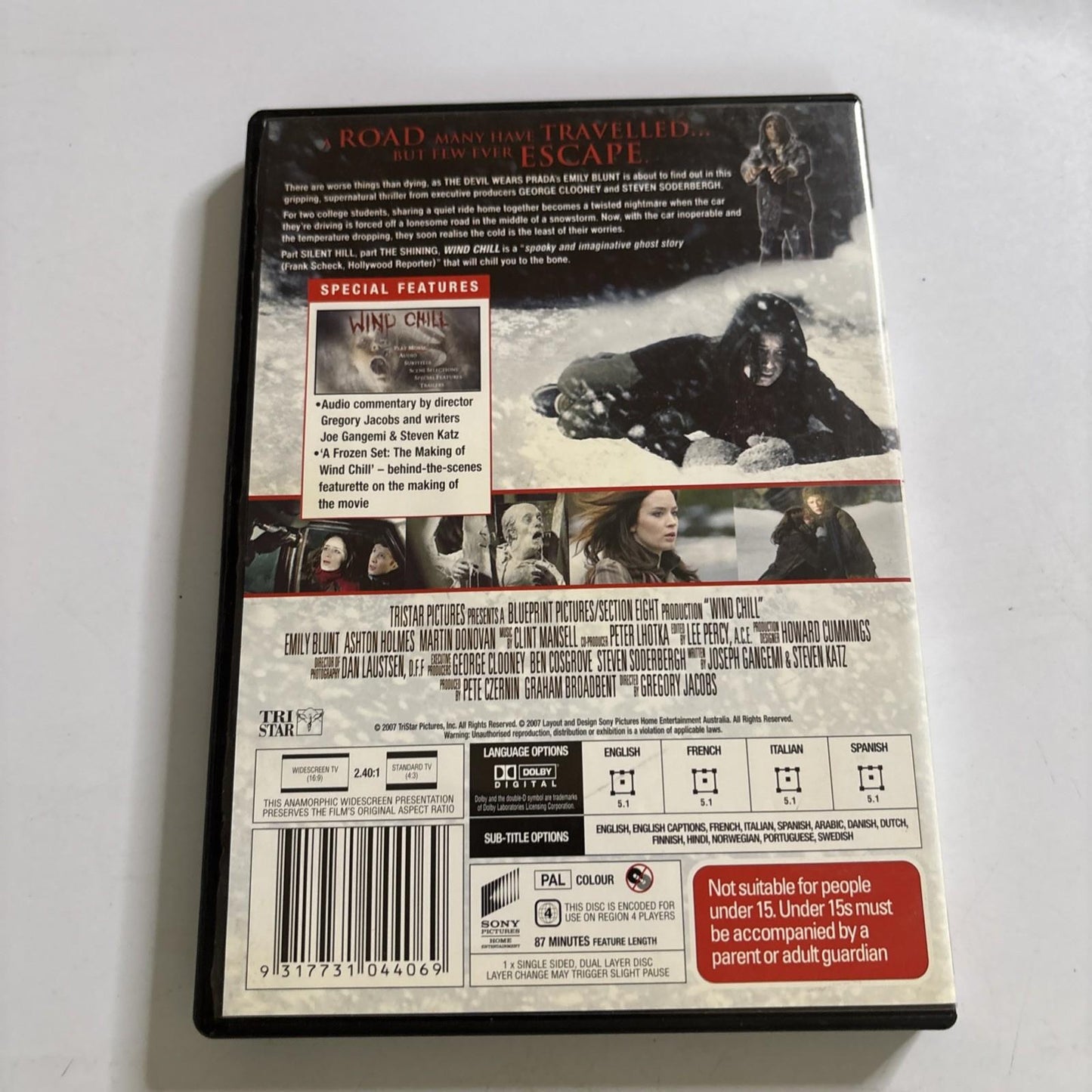 Wind Chill (DVD, 2007) Emily Blunt Region 4 NEW