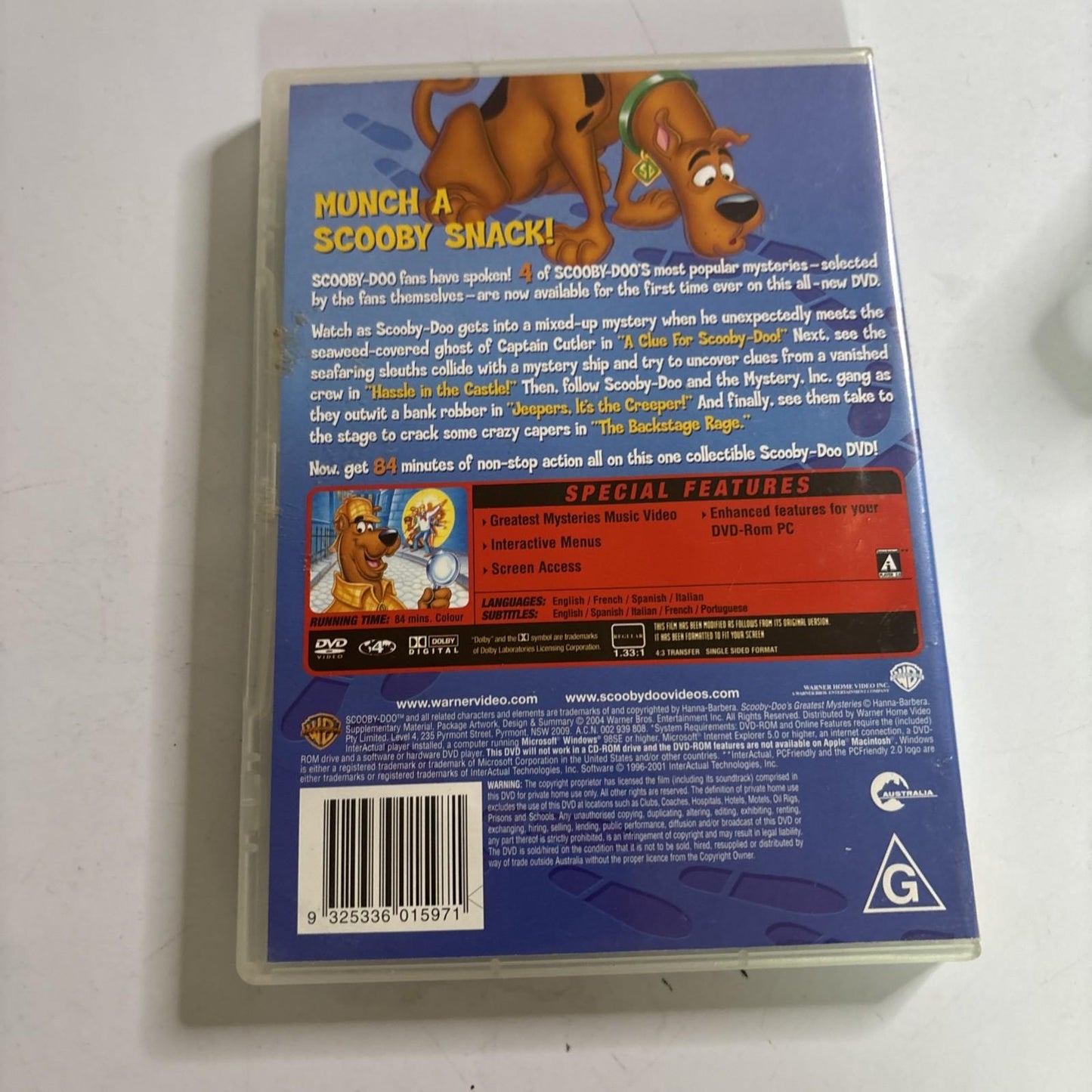 Scooby Doo's Greatest Mysteries (DVD, 1999) Region 4