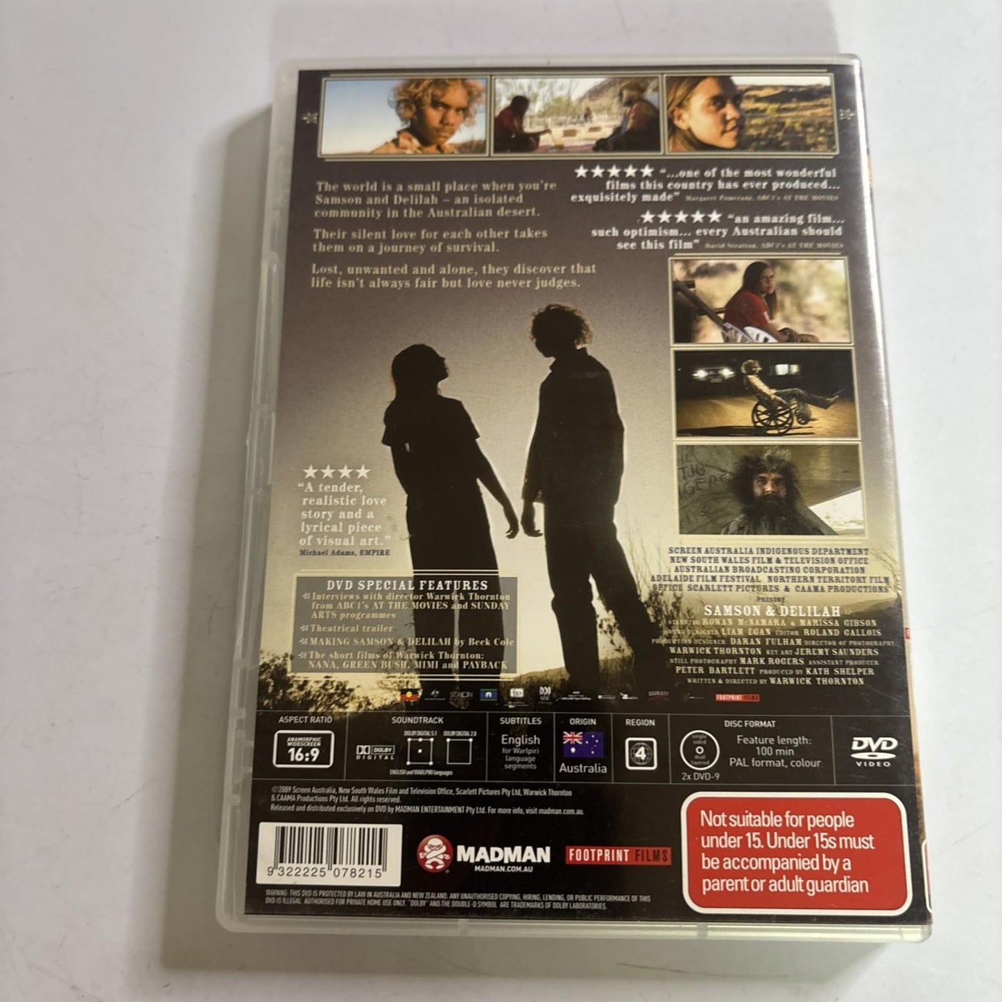 Samson & Delilah (DVD, 2009) Region 4 NEW
