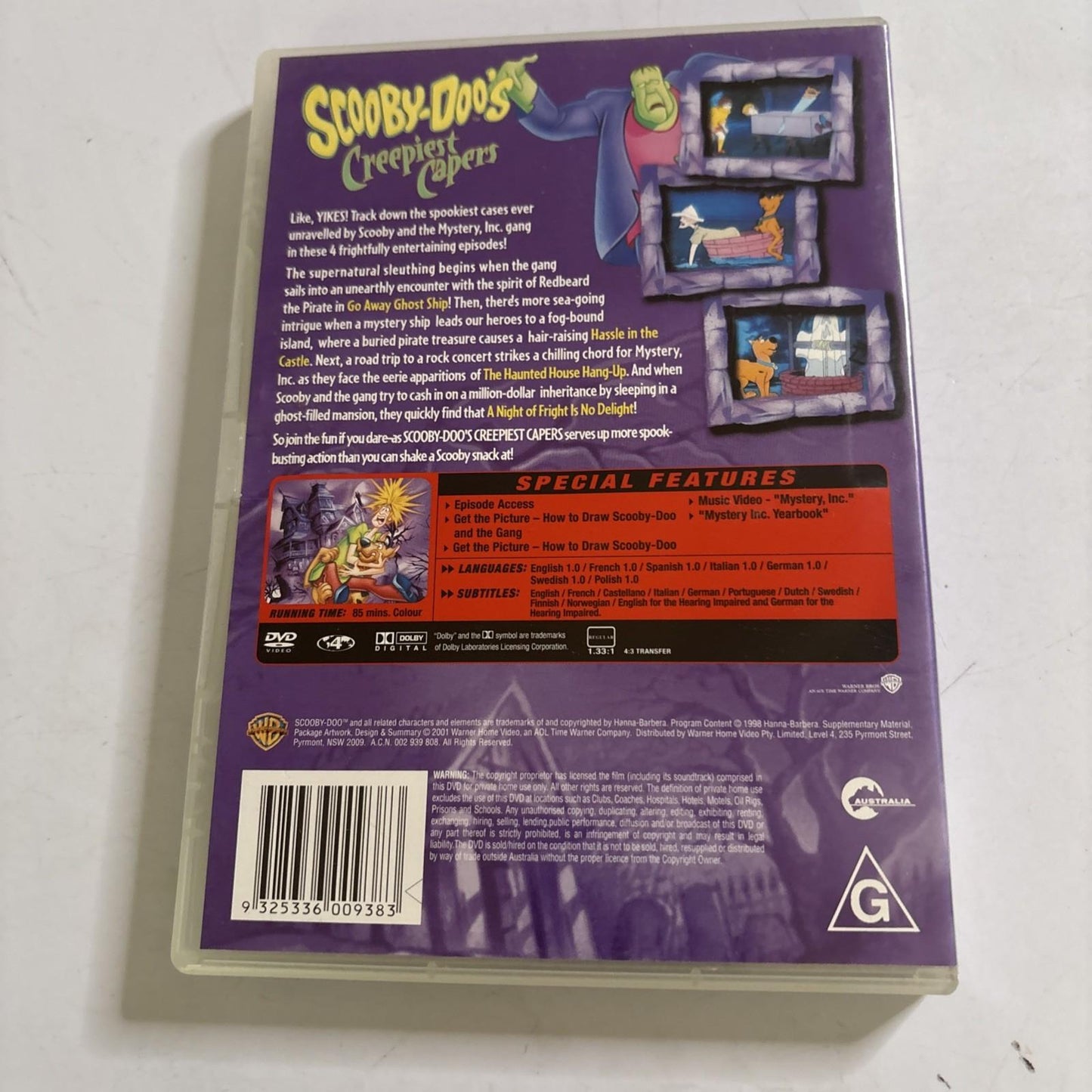 Scooby Doo's Creepiest Capers (DVD, 1998) Region 4