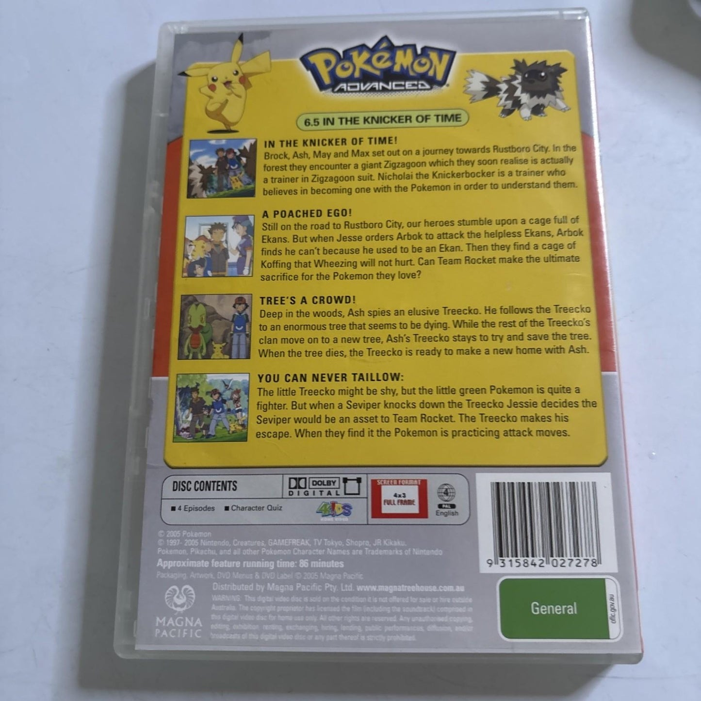 Pokemon-Advanced : Vol 6 : Part 5 (DVD, 2005) Region 4