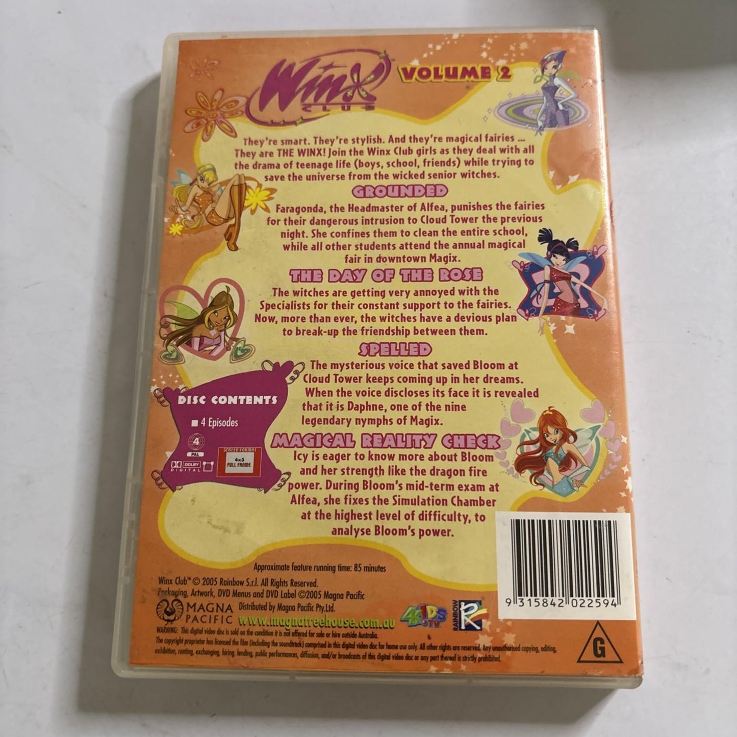 Winx - Spelled : Vol 2 (DVD, 2004) Region 4