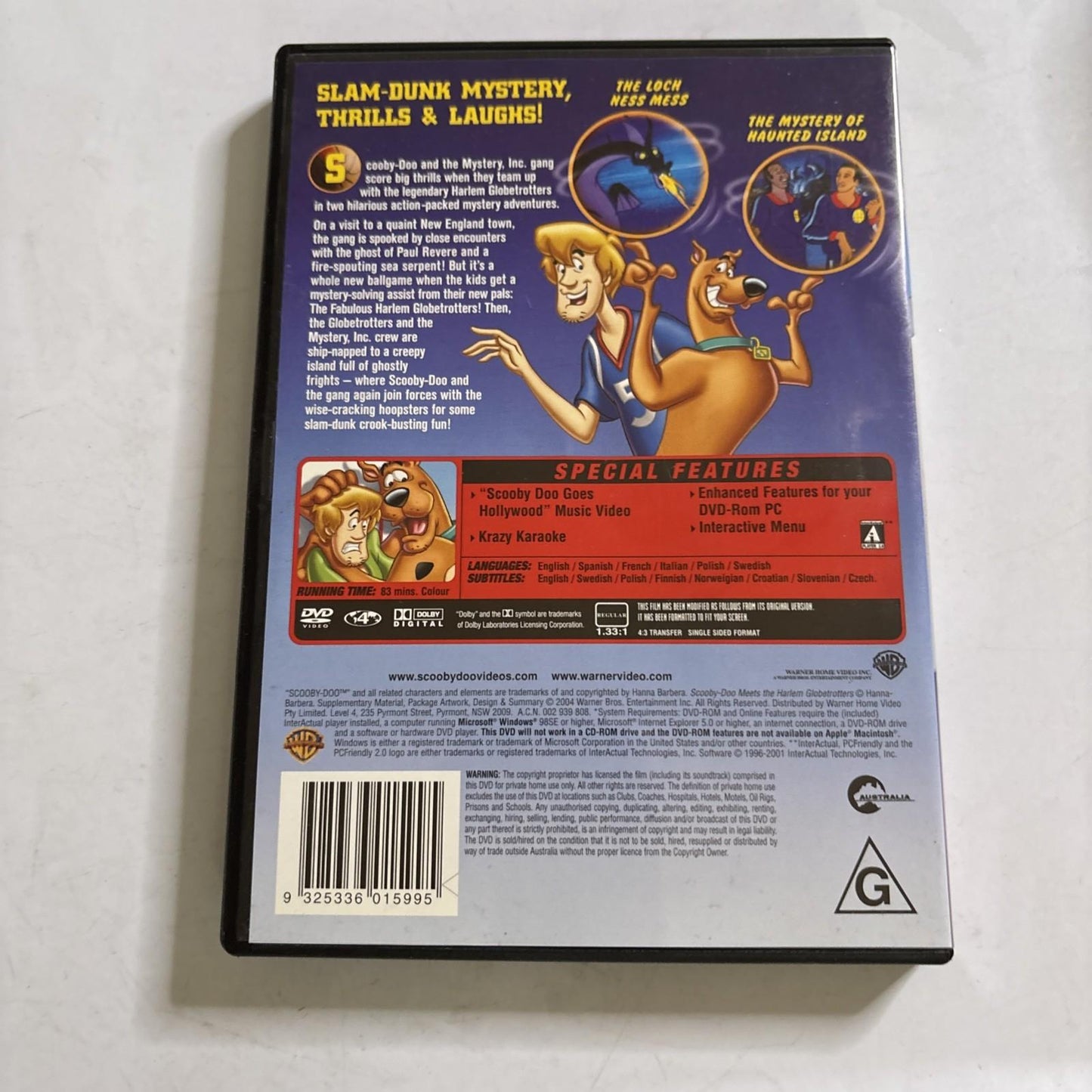 Scooby Doo Meets the Harlem Globetrooters (DVD, 2004) Region 4