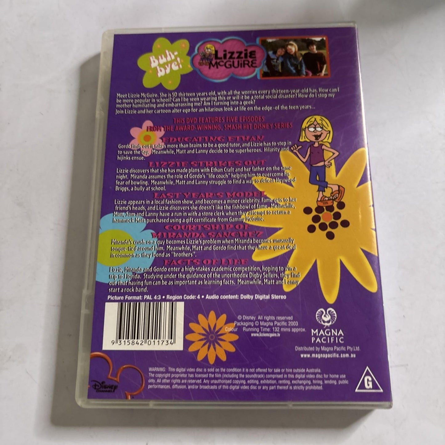 Lizzie Mcguire - Lizzie Strikes Out : Vol 5 (DVD, 2002) Region 4