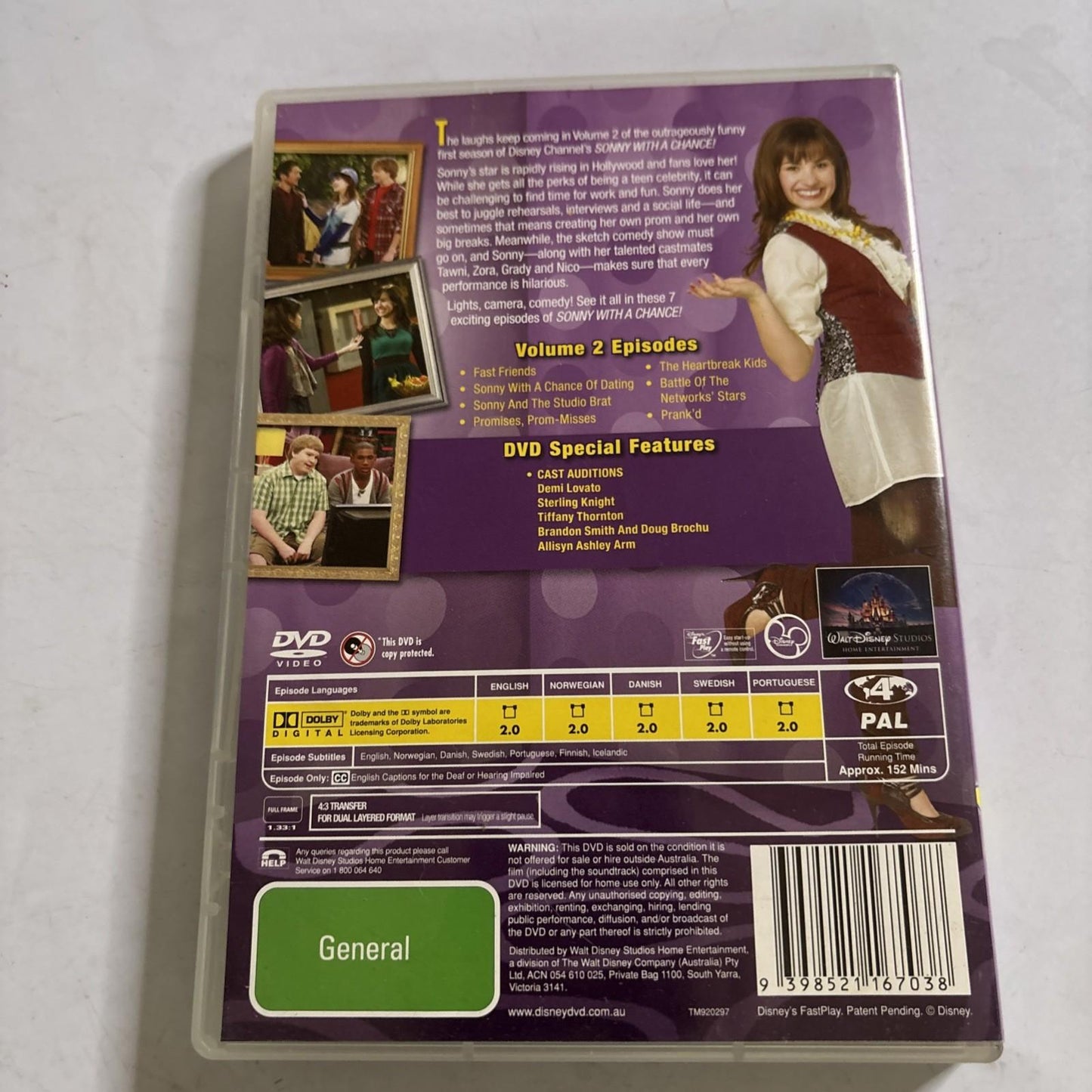 Sonny with a Chance : Season 1 : Vol 2 (DVD, 2009) Region 4