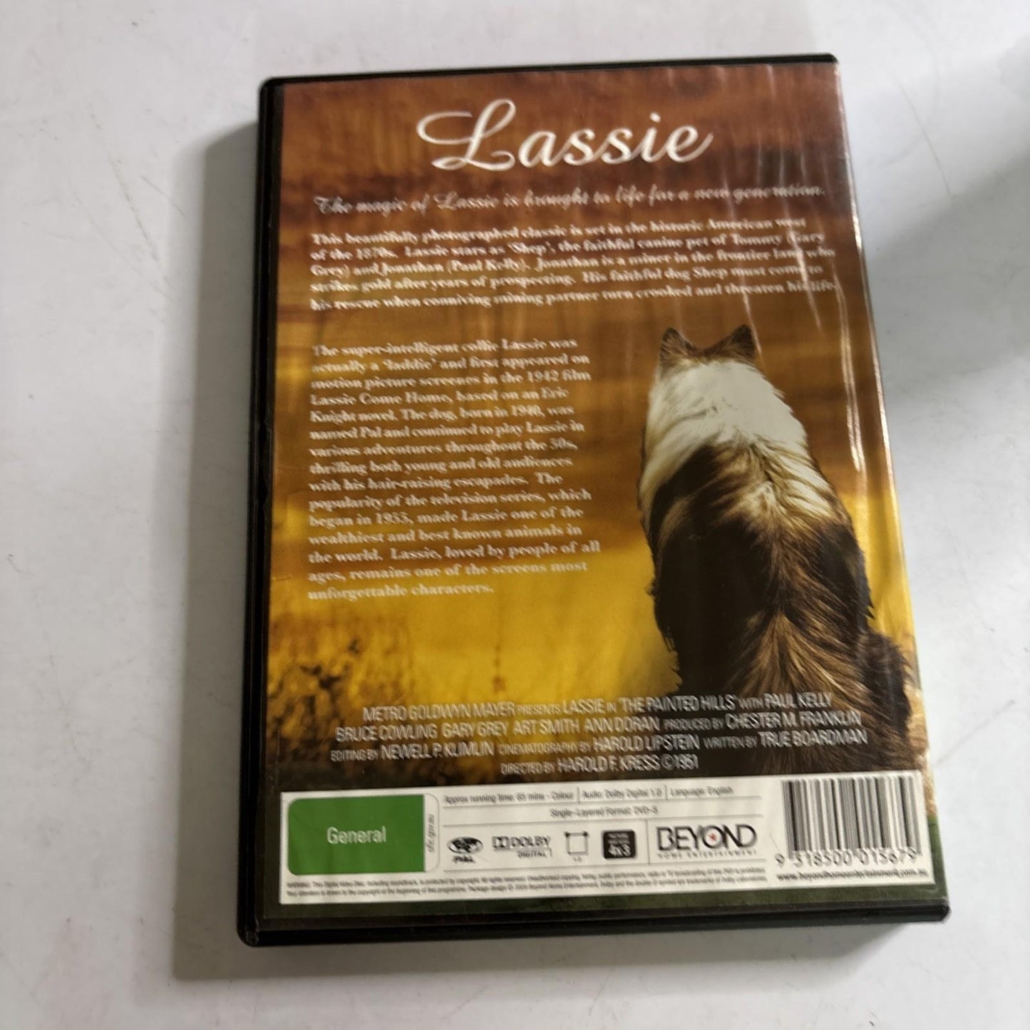 Lassie - The Painted Hills (DVD, 1951) Region 4