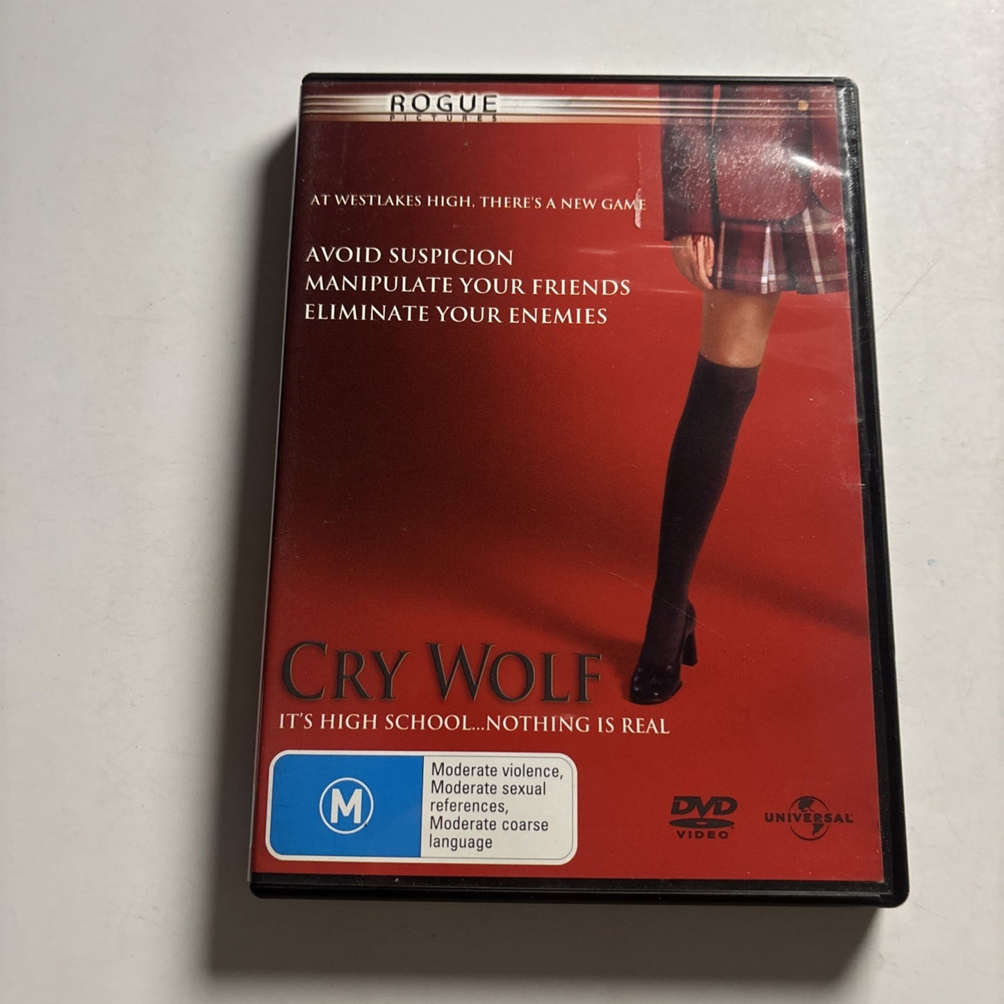 Cry Wolf (DVD, 2005) Jared Padalecki, Ranel Johnson, Sabrina Gilbert Region 4