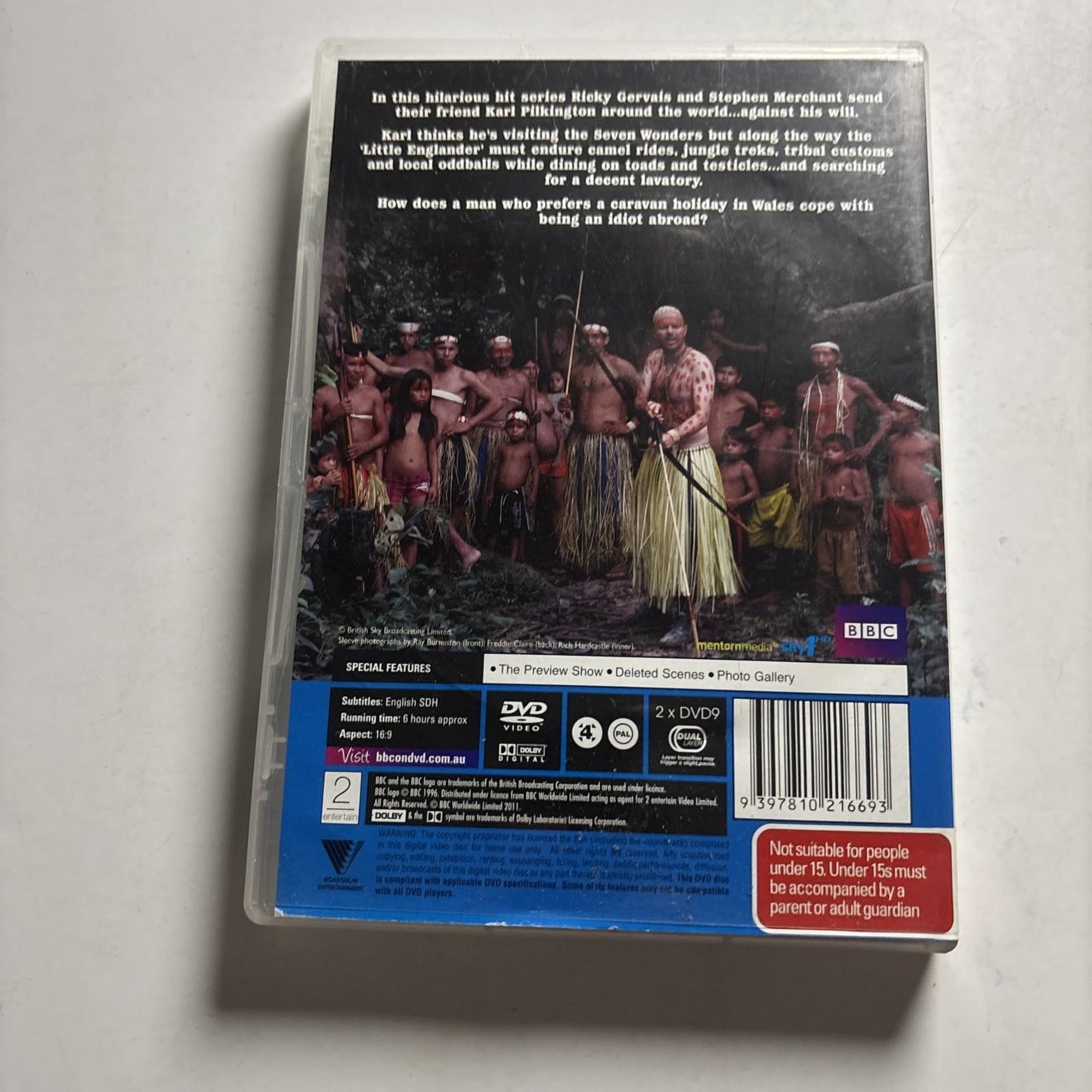 An Idiot Abroad - Series 1 DVD Region 4 Karl Pilkington
