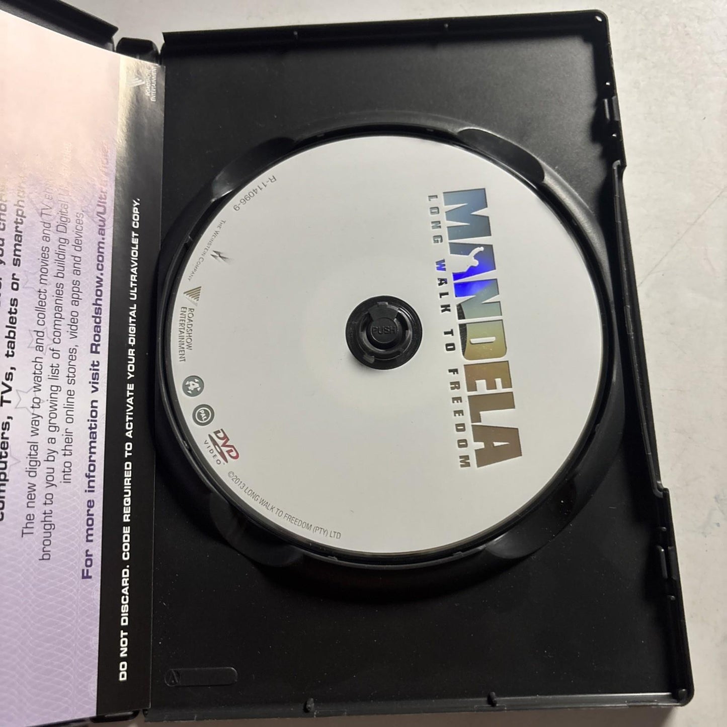 Mandela - Long Walk to Freedom (DVD, 2014) Region 4
