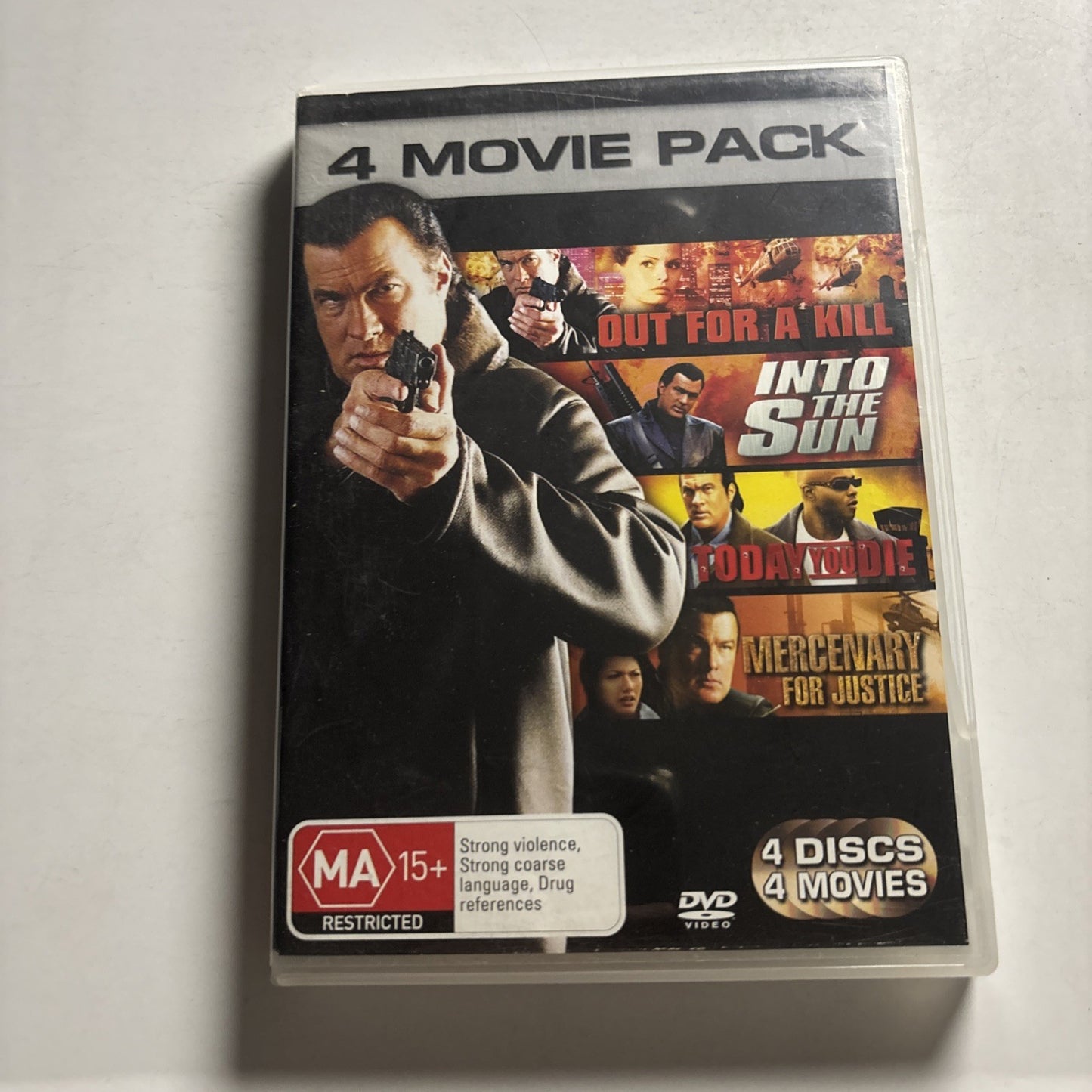 Out For A Kill / Into The Sun / Today You Die / Mercenary For Justice DVD