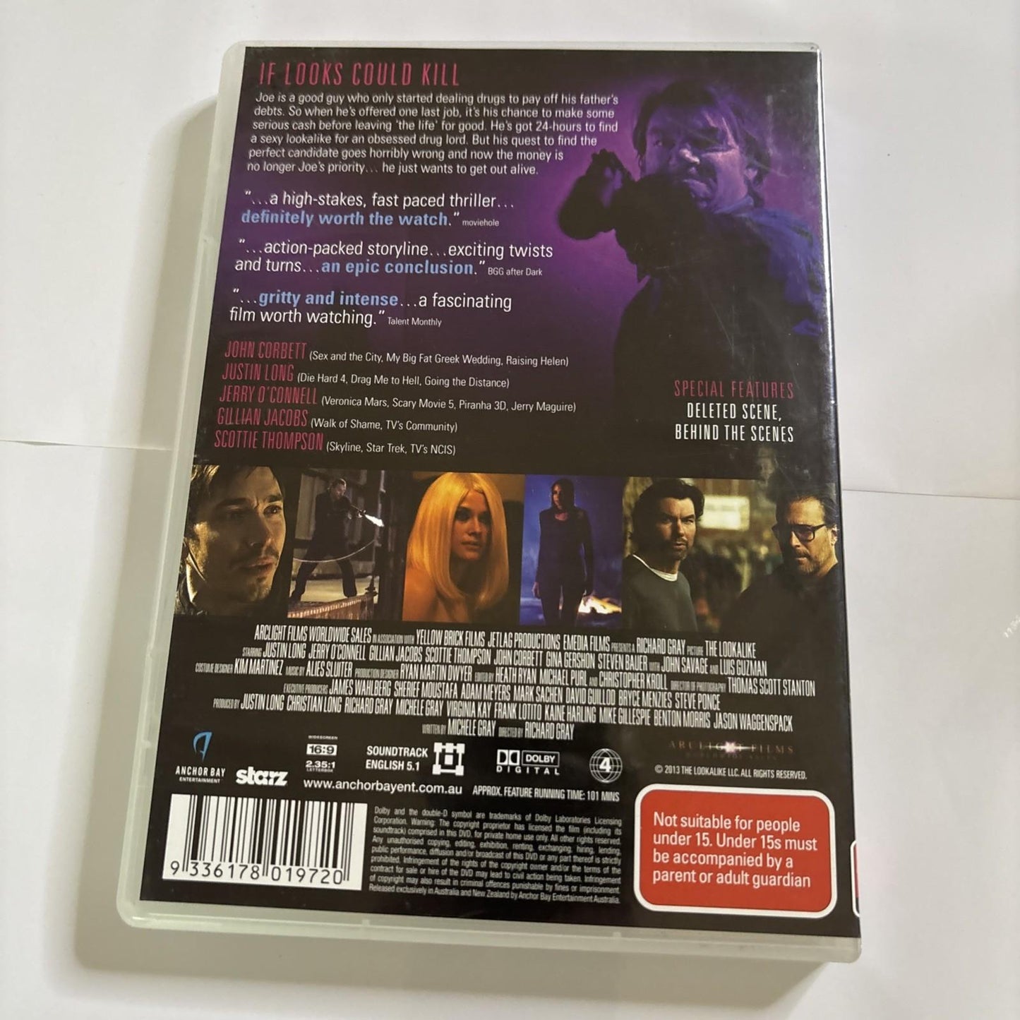 The Lookalike (DVD, 2014) John Corbett, Justin Long, Jerry O'Connell Region 4