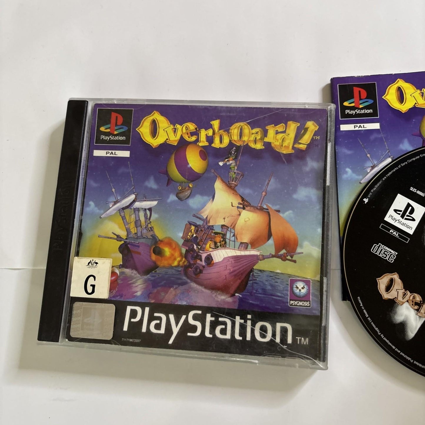 Overboard! Sony Playstation 1 PS1 PAL Manual