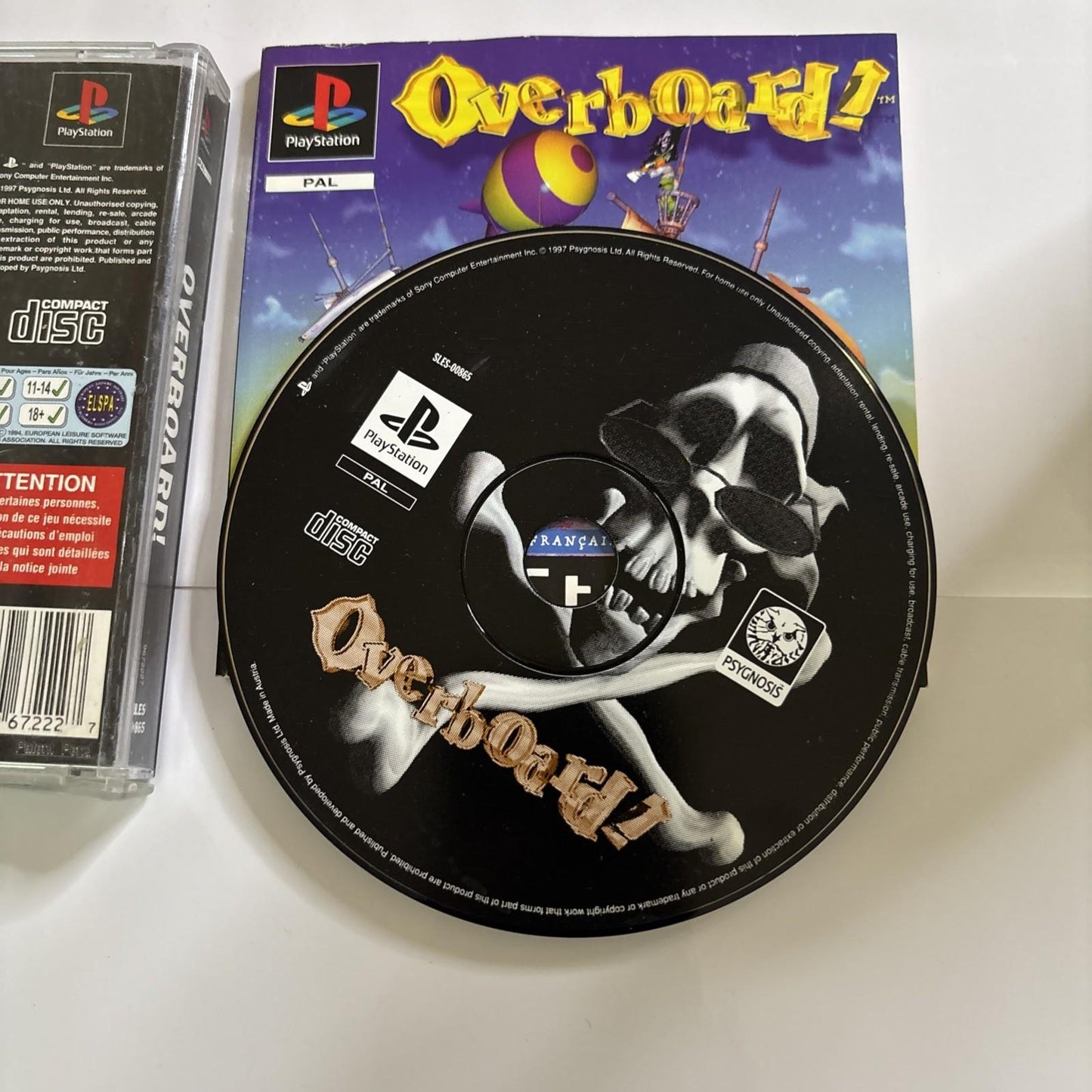 Overboard! Sony Playstation 1 PS1 PAL Manual